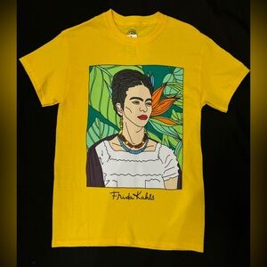 Frida Kahlo Graphic Yellow T-Shirt
